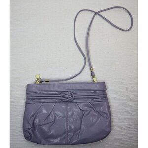 VINTAGE 80s 90s LIGHT PURPLE LAVENDER FAUX LEATHER PURSE - BAG BAZAAR